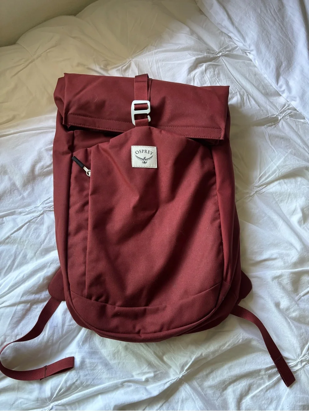 OSPREY Roll-Top Backpack in Burgundy